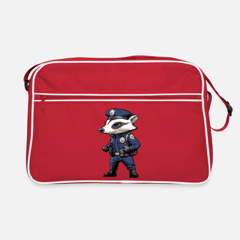 Dachs Polizei Retro Tasche