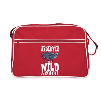 Soyez un Axolotl Sauvage - Sac Retro - rouge/blanc - Devant