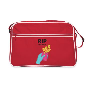 Déchirer le pack de cartes à collectionner Rip The Pack Booster Pack - Sac Retro - rouge/blanc - Devant