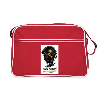 Grow through your endurance Galaxy - Retro Bag - red/white - Front