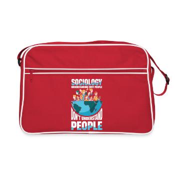 Sociology Understanding Why People Don't - Retro Bag - red/white - Front