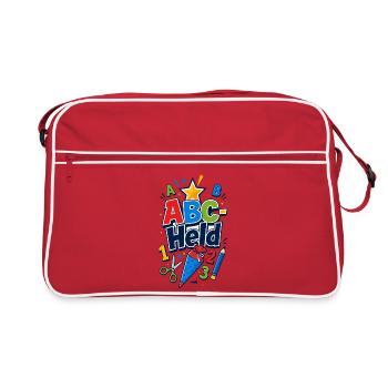 Back to school school child - Retro Bag - red/white - Front