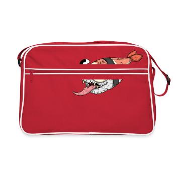 Sushi sample - Retro Bag - red/white - Front