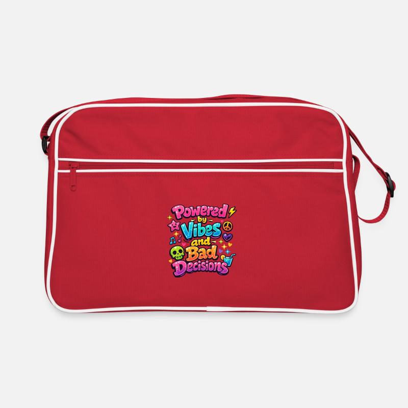 Angetrieben von Vibes Retro Tasche