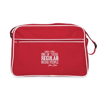 One Of Those Regular Weird People - Retro Tasche - Rot/Weiß - Vorne
