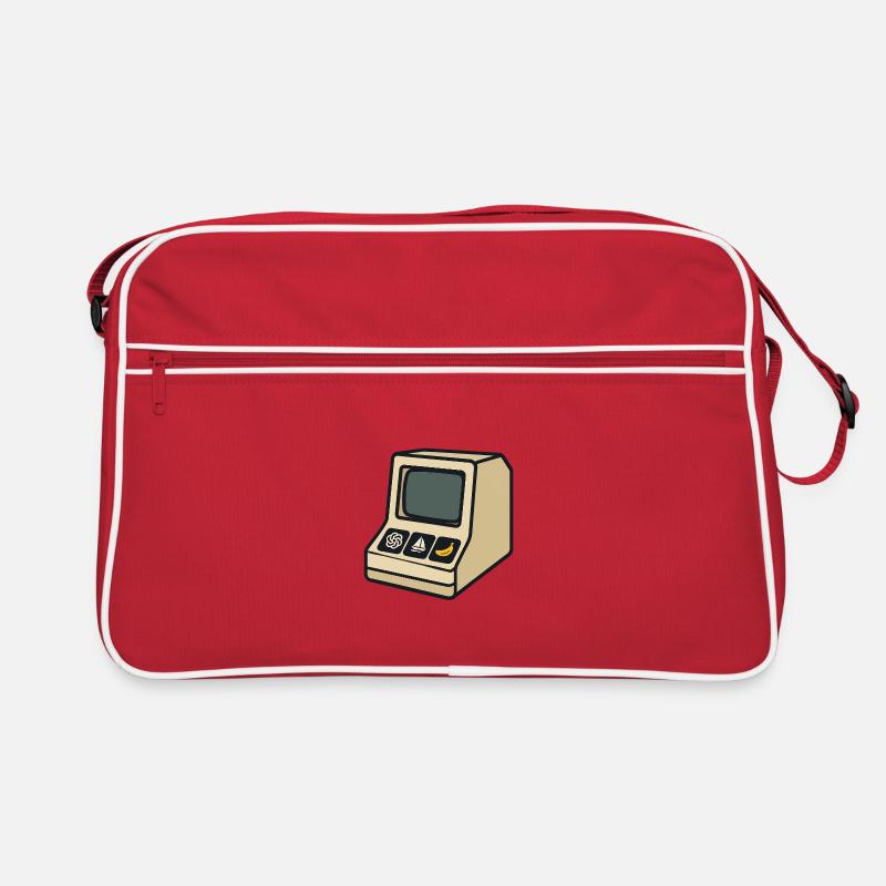 Retro AI computer with iconic symbols Retro Bag