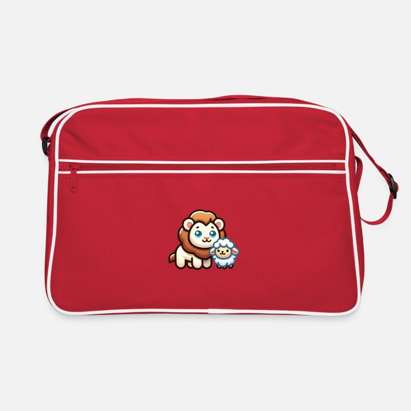Christliche Kleidung Löwe und Lamm Retro Tasche