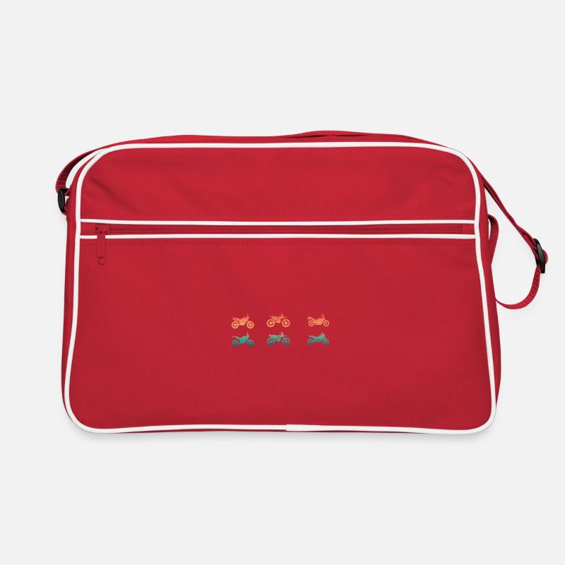 Different Enduro Motocross Motorcycle Types Retro Bag