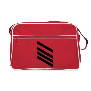 Stabsgefreiter Dienstgrad - Retro Tasche - Rot/Weiß - Vorne