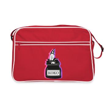 Koko Clown - Retro Tasche - Rot/Weiß - Vorne
