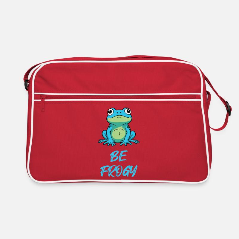 Frosch Blau Retro Tasche