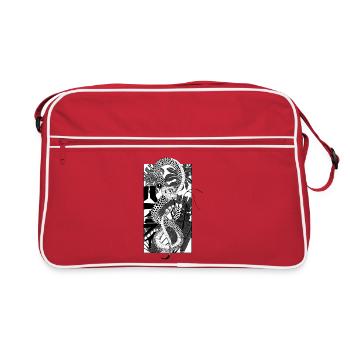 Snake 2 - Retro Tasche - Rot/Weiß - Vorne