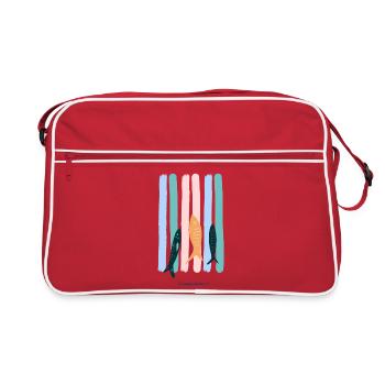 Sardine Strips - Retro Bag - red/white - Front