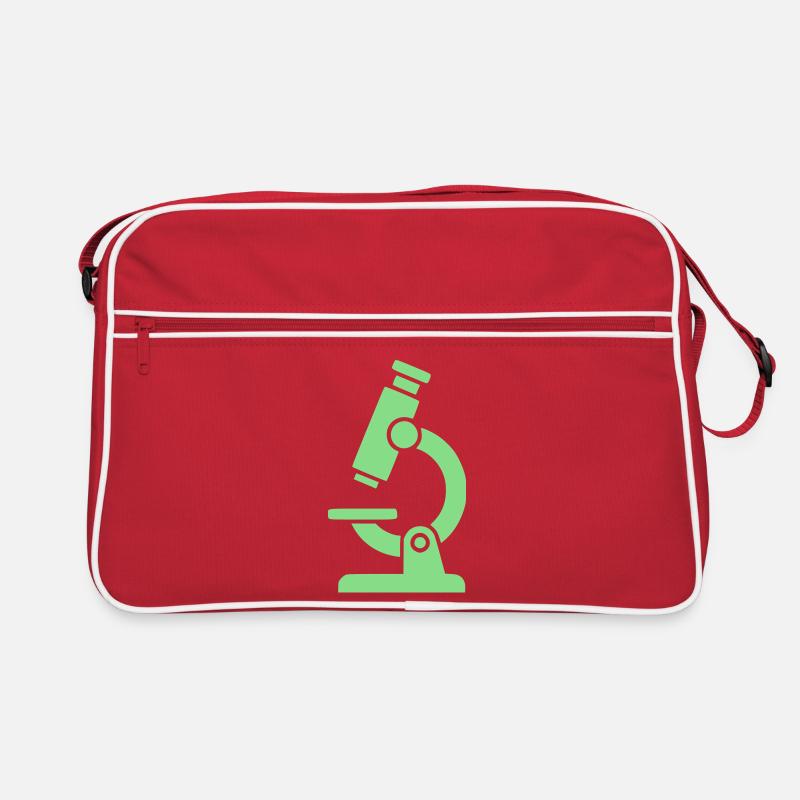 Microscope Icon Modern Retro Bag