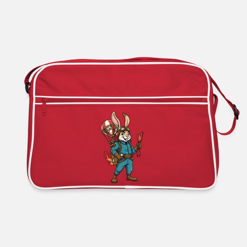 Rabbit Aviator Steampunk Heißluftballonflug Retro Tasche