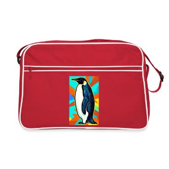 penguin - Retro Bag - red/white - Front