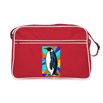 penguin - Retro Bag - red/white - Front