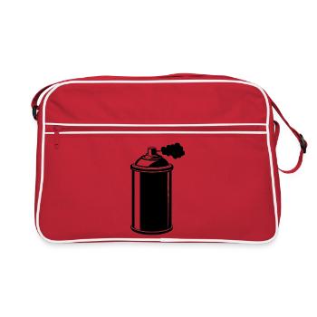 Spray Paint Can - Retro Bag - red/white - Front
