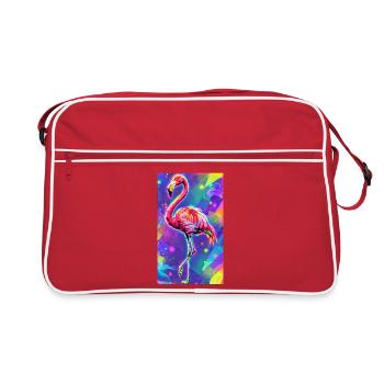 Flamant - Sac Retro - rouge/blanc - Devant