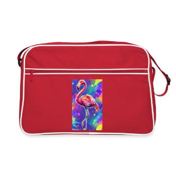 Flamant - Sac Retro - rouge/blanc - Devant