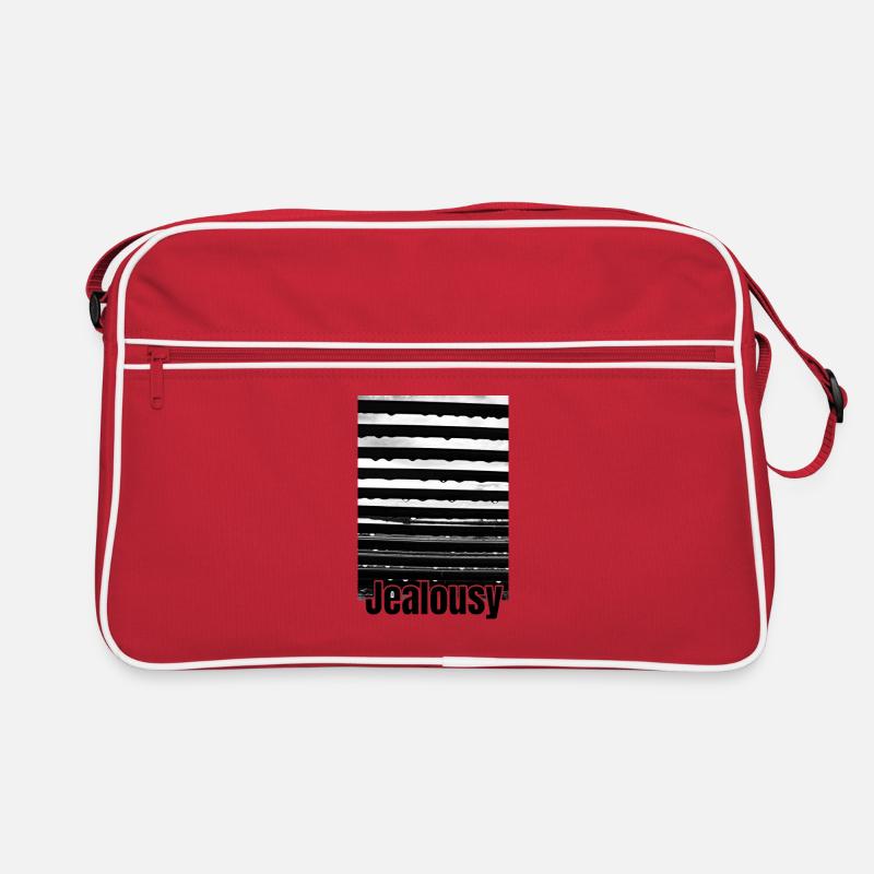 Black White Blinds Abstract Retro Bag