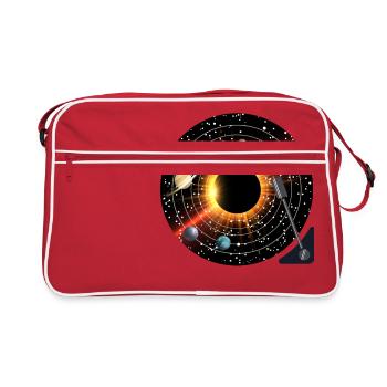 Record de planètes - Sac Retro - rouge/blanc - Devant
