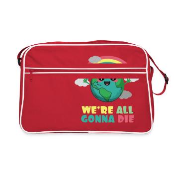 Tierra todos vamos a morir - Sac Retro - rouge/blanc - Devant