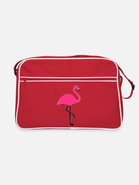 Flamingo Summer Sun Beach - Sac Retro - rouge/blanc - Devant