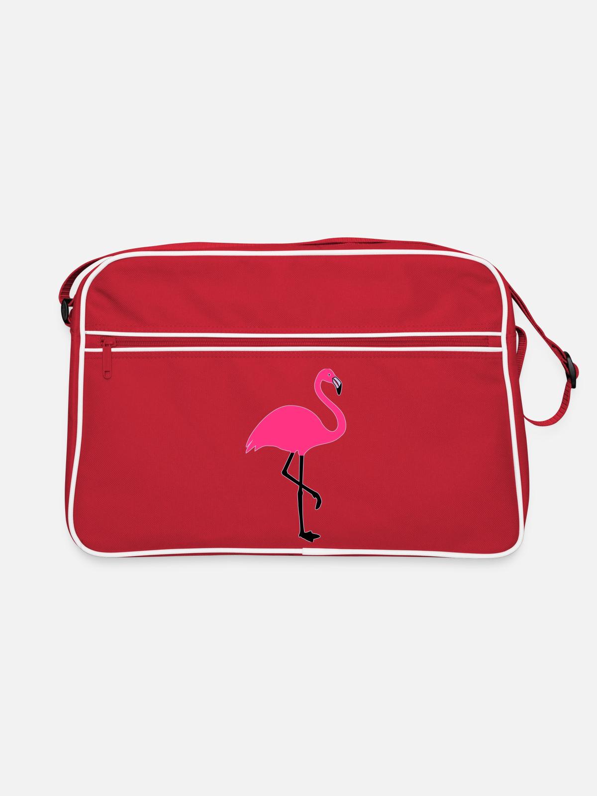 Flamingo Summer Sun Beach - Sac Retro - rouge/blanc - Devant