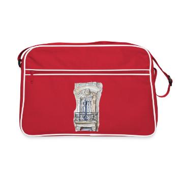 Dessin d'architecture France  - Sac Retro - rouge/blanc - Devant