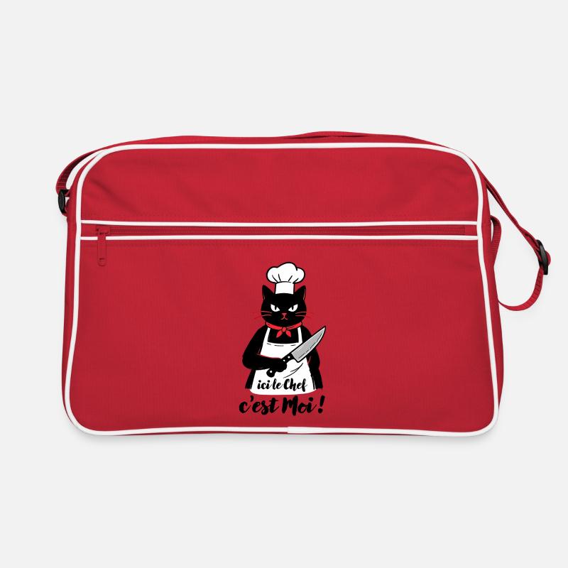 Black Cat Koch, hier bin ich, der Koch! Retro Tasche