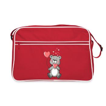 Cadeau pour la fête des mères : Idée de cadeau pour la fête des mères - Sac Retro - rouge/blanc - Devant