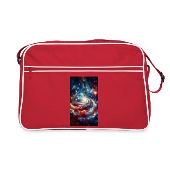 Cosmic Spiral : Nébuleuse Stellaire - Sac Retro - rouge/blanc - Devant