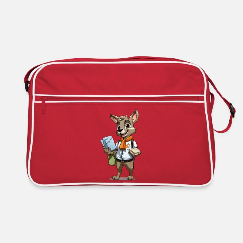 Courier bunny with letters Retro Bag