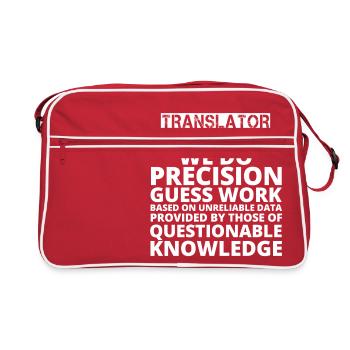 gift problem job precision TRANSLATOR - Sac Retro - rouge/blanc - Devant