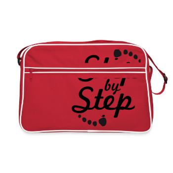 step by step 2 - Retro Bag - red/white - Front