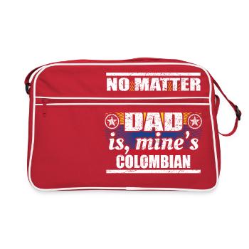 no matter cool dad father poison Colombia png - Retro Bag - red/white - Front