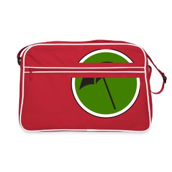 beach strand summer sommer vacation urlaub206 - Retro Tasche - Rot/Weiß - Vorne