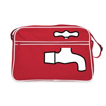 bath bath bathtub bathtub shower shower116 - Retro Bag - red/white - Front