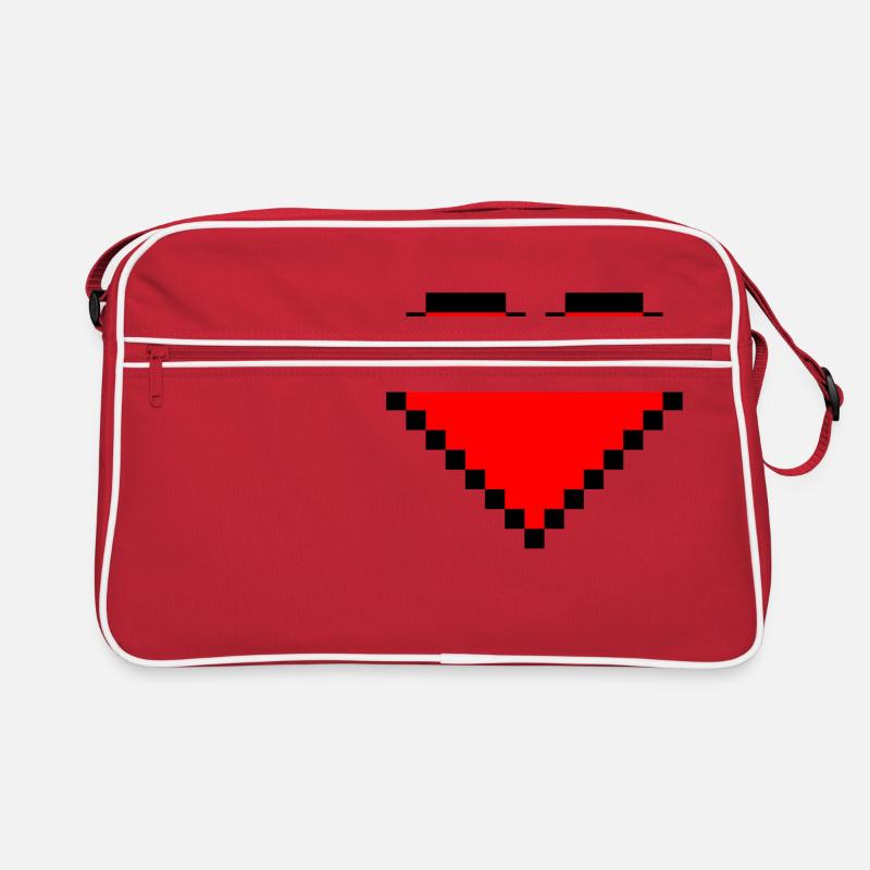 Pixel Herz Videospiel Geschenk Retro Tasche