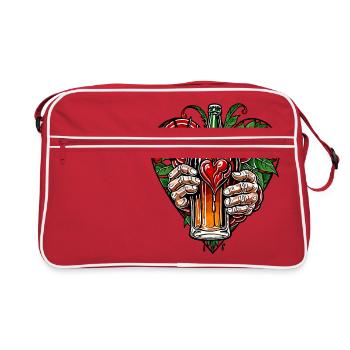I love beer - Retro Bag - red/white - Front