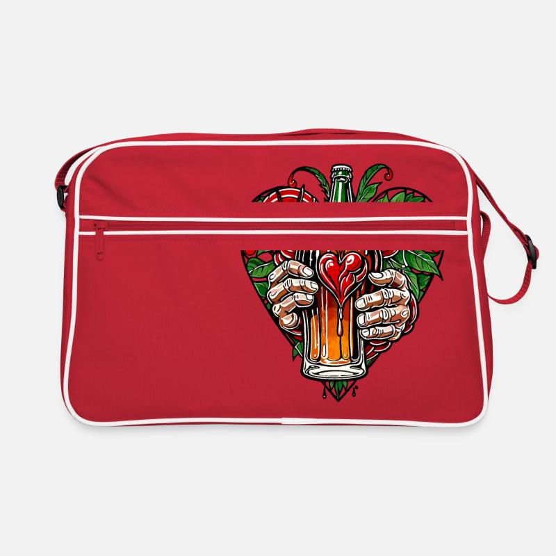 Ich liebe Bier Retro Tasche
