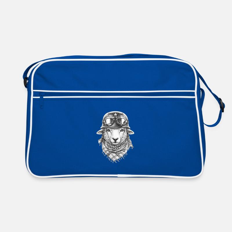  Schaf im Vintage-Look Retro Tasche
