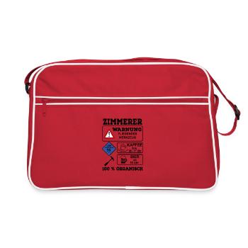 Zimmerer - Retro Tasche - Rot/Weiß - Vorne