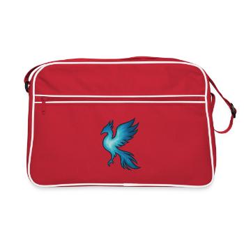 Seelentier und Wächterwesen: Phönix - Retro Tasche - Rot/Weiß - Vorne