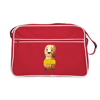 Banane Banane Fruit Fruits Exotiques - Sac Retro - rouge/blanc - Devant