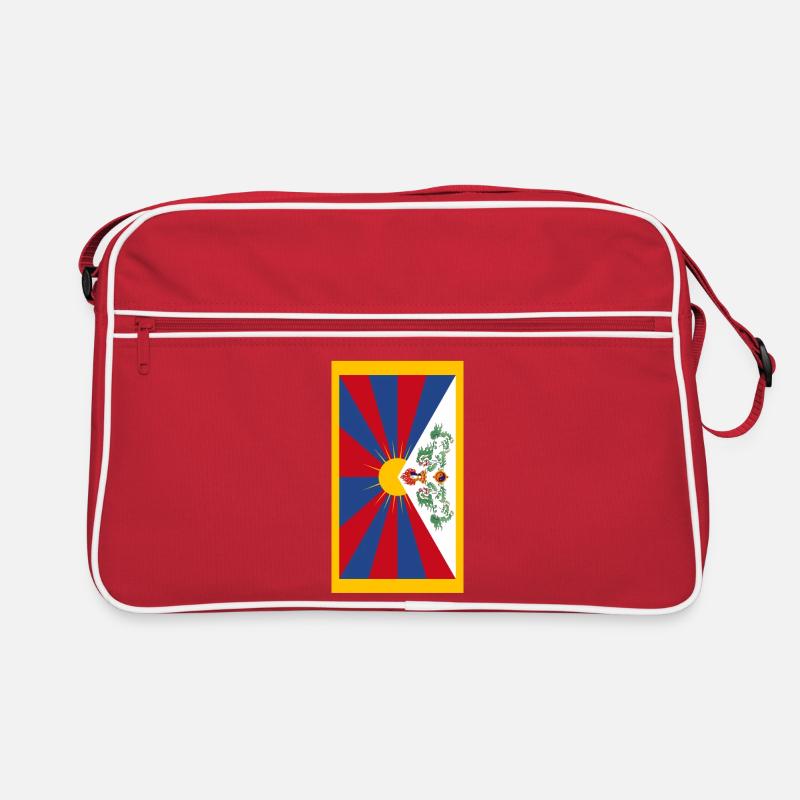 Cas de téléphone de drapeau de Tibet Sac Retro