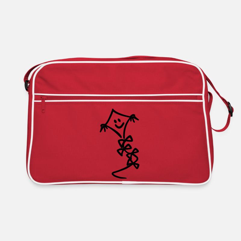 Drachen mit Gesicht Retro Tasche