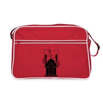 Lumières et étoiles de mosquée - Sac Retro - rouge/blanc - Devant