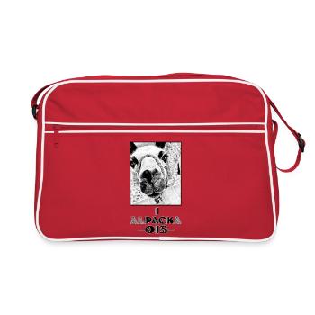 ALPACA - i pack ois - I can do everything - dialect - Retro Bag - red/white - Front